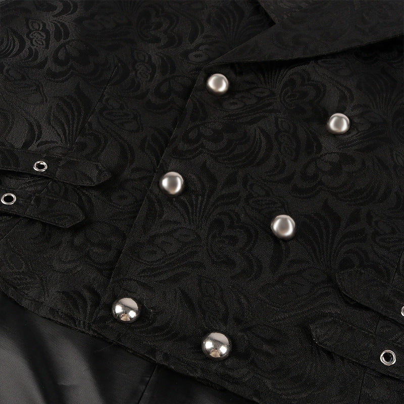 Men's Fashion Personality Pleated Vest