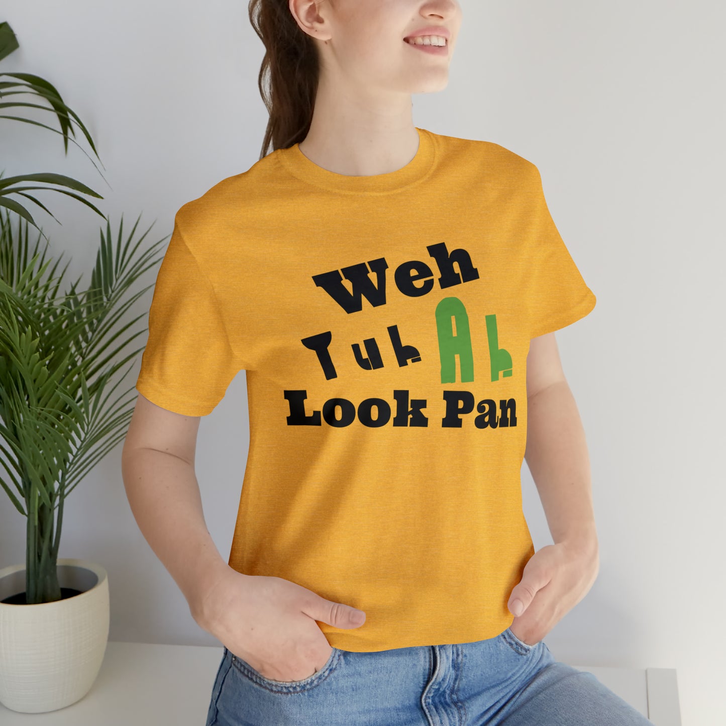 CARIB - Weh Yuh Ah Look Pan Short Sleeve Tee