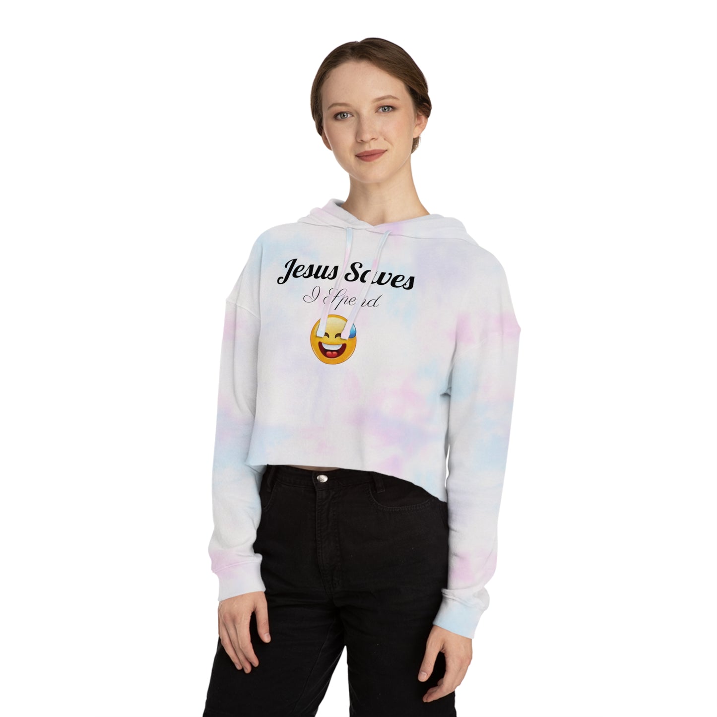 DM Women’s Graphic Cropped Hooded Sweatshirt