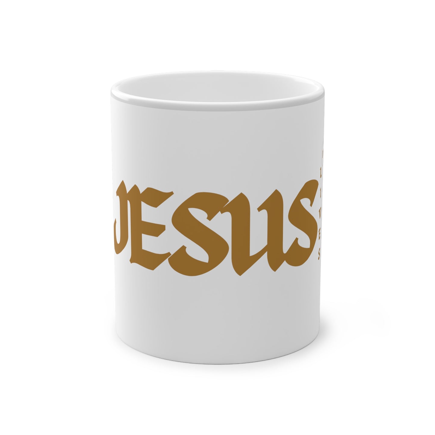 DM - Jesus Lives Magic Mug, 11oz