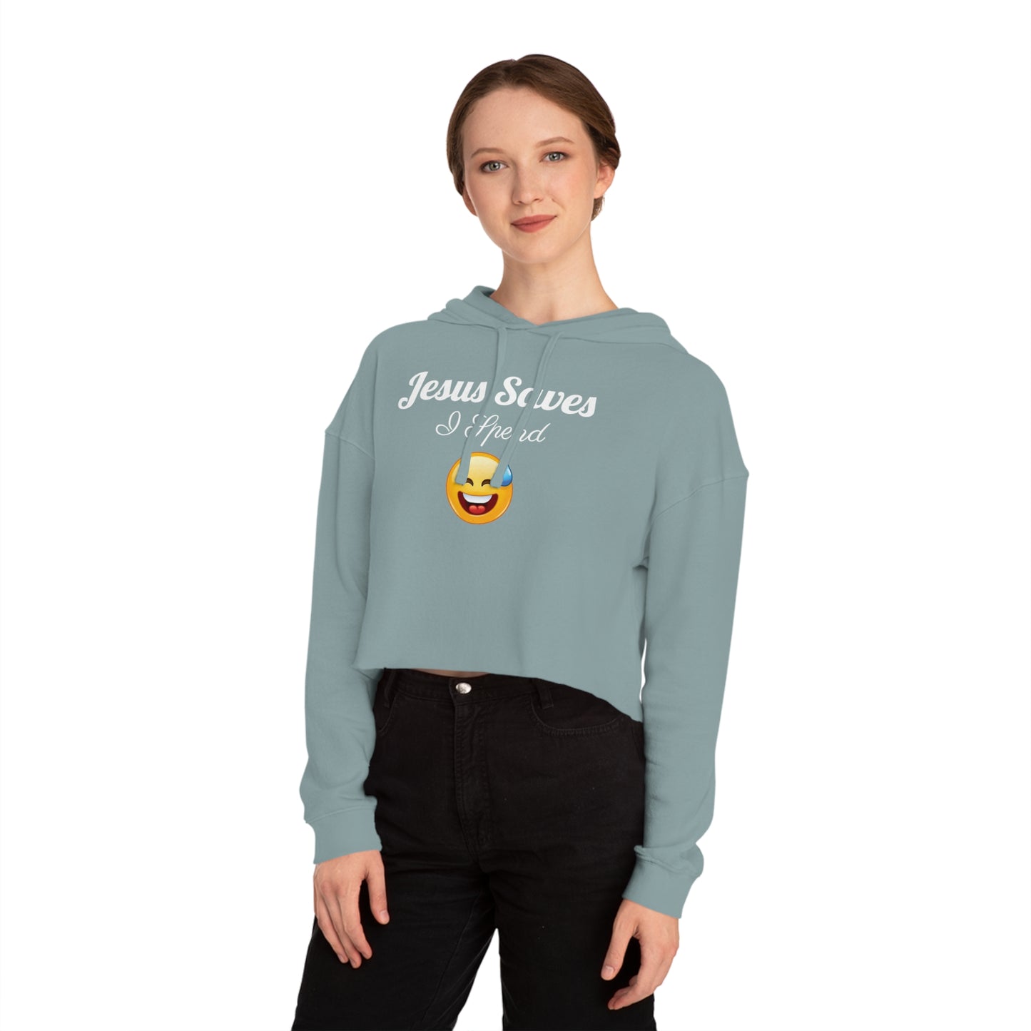 DM Women’s Graphic Cropped Hooded Sweatshirt