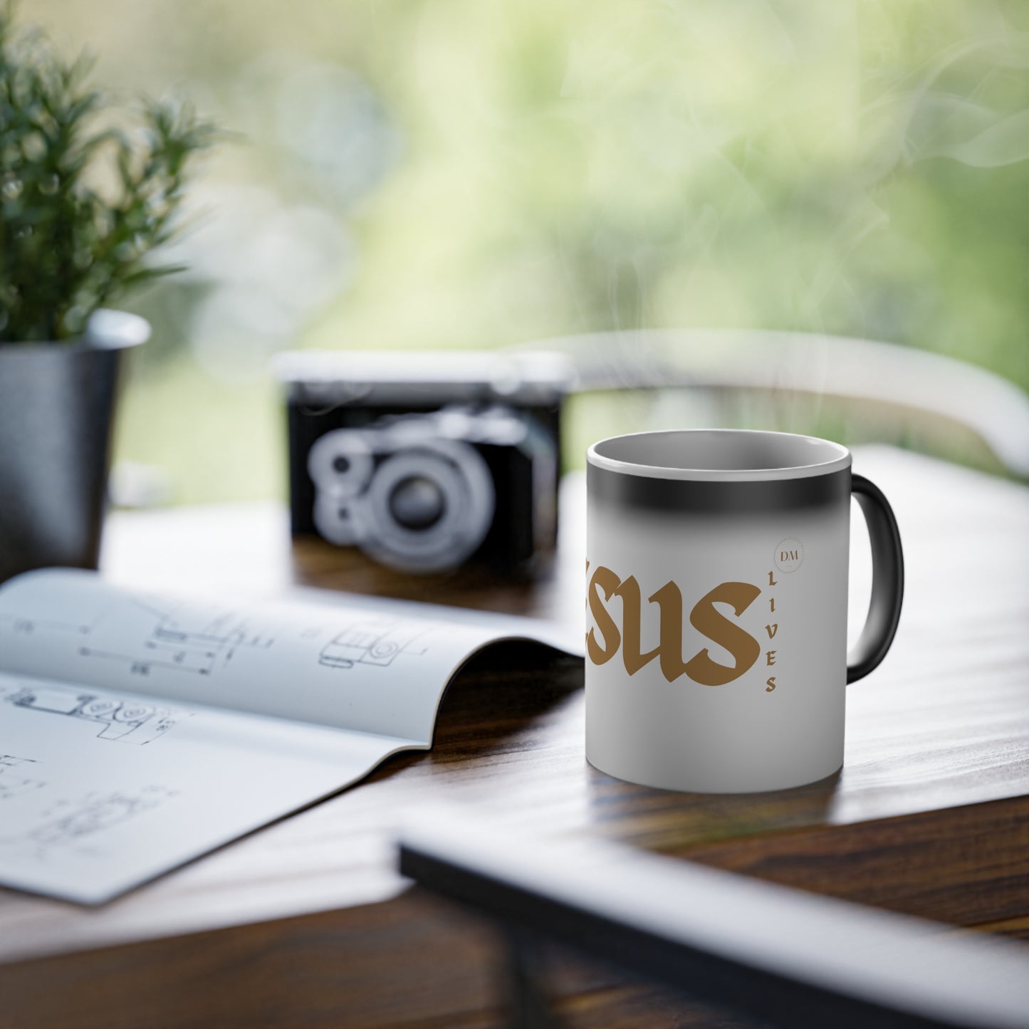 DM - Jesus Lives Magic Mug, 11oz