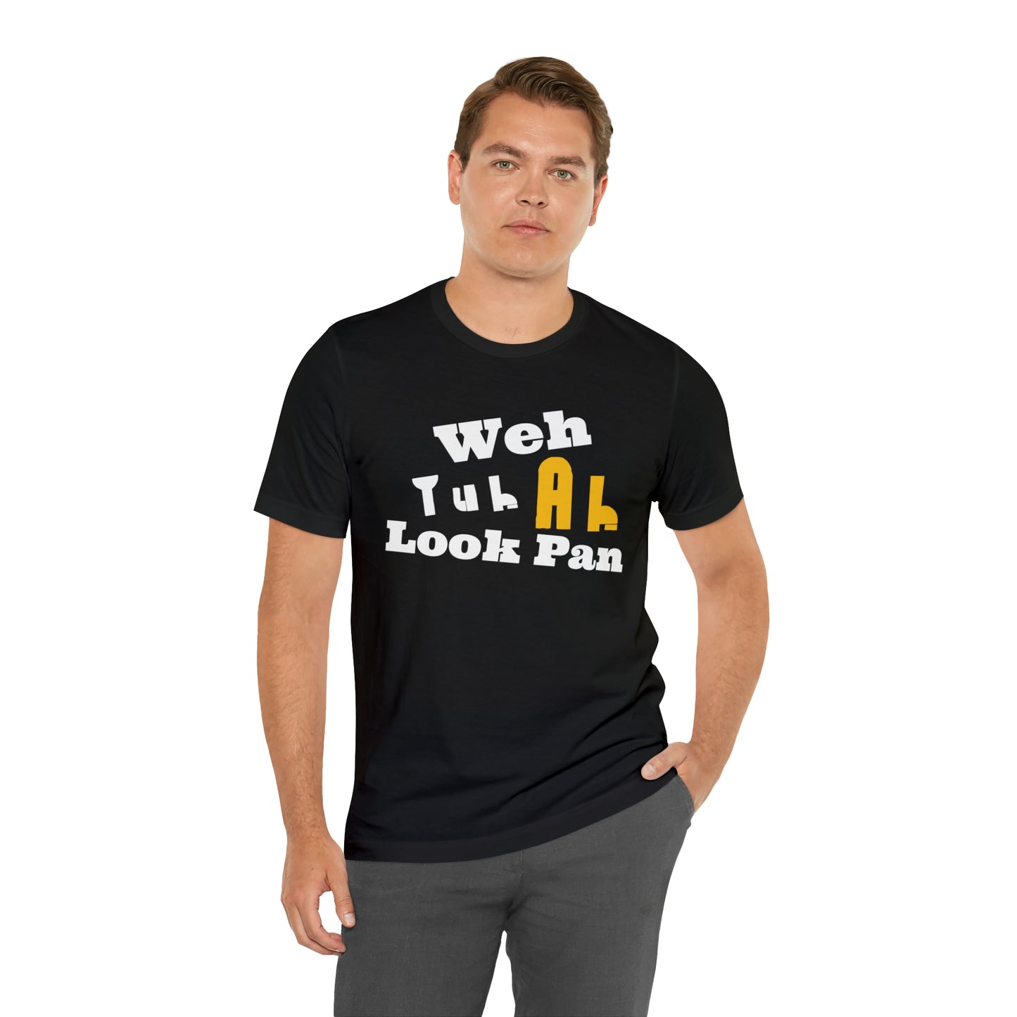 CARIB - Weh Yuh Ah Look Pan Short Sleeve Tee
