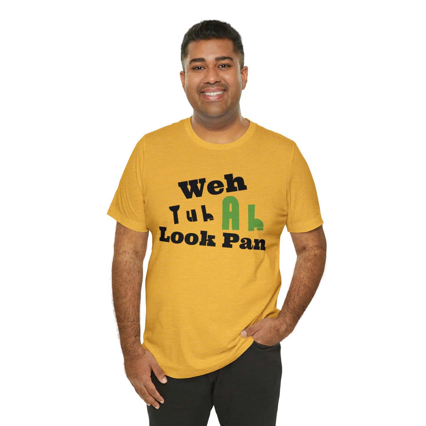 CARIB - Weh Yuh Ah Look Pan Short Sleeve Tee