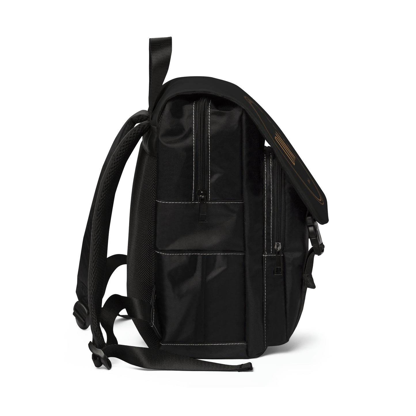 DM Unisex Casual Shoulder Backpack - Black