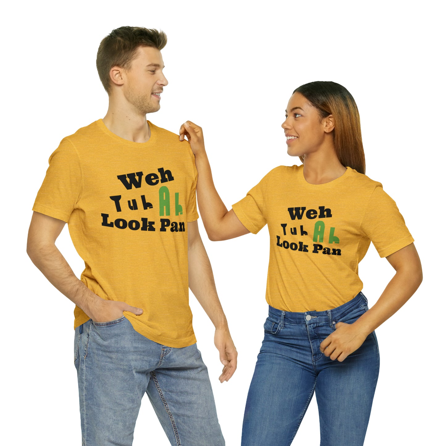CARIB - Weh Yuh Ah Look Pan Short Sleeve Tee