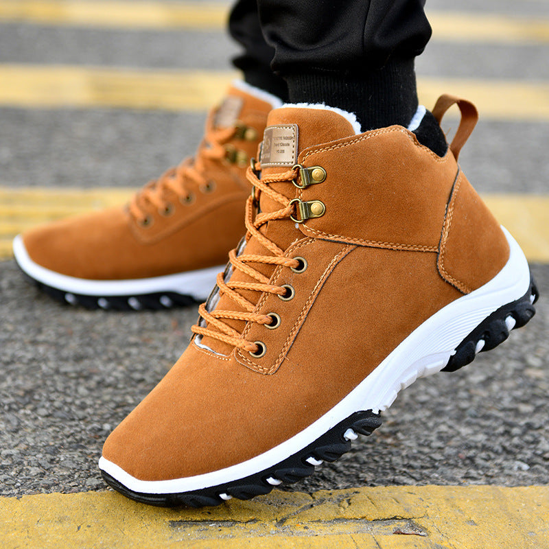 Warm high top snow boots