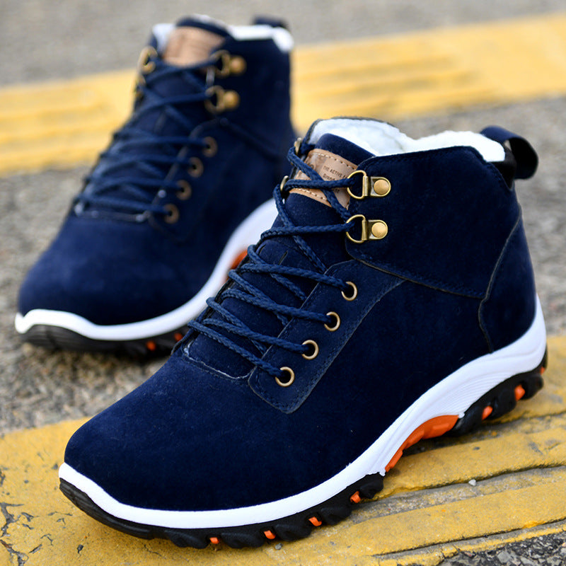 Warm high top snow boots