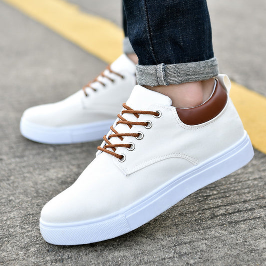 Casual Trendy Shoes Low-top Lace-up Canvas Shoes Breathable