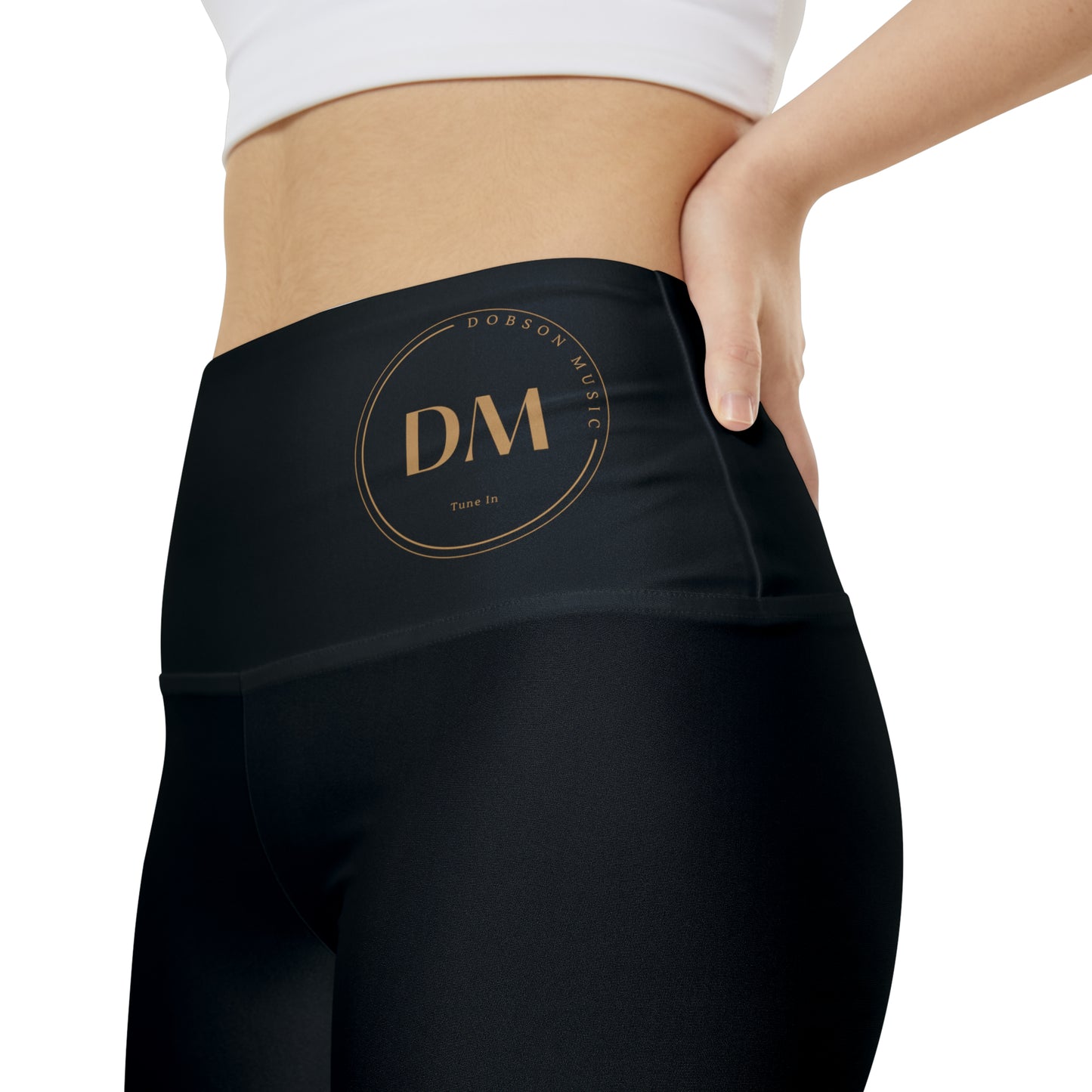 DM Women's Workout Shorts (AOP) - Black
