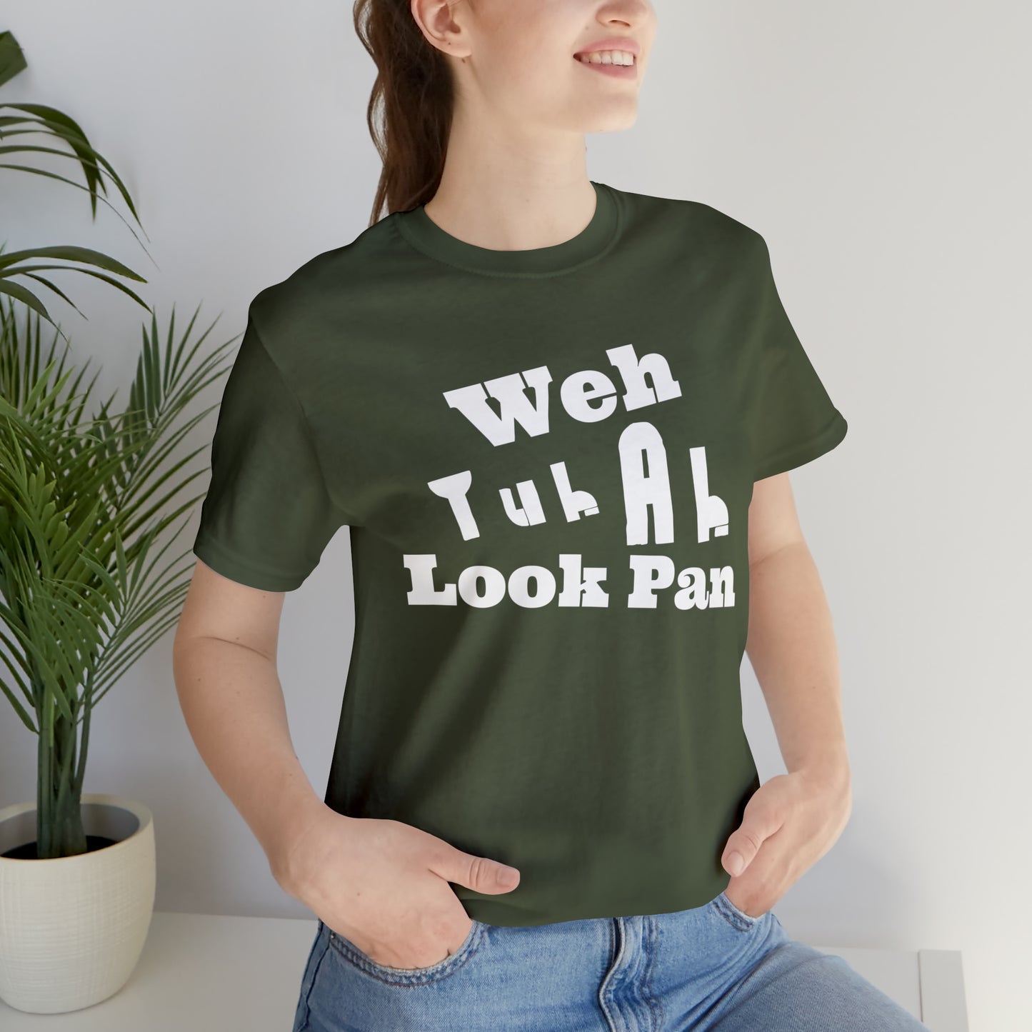 CARIB - Weh Yuh Ah Look Pan Short Sleeve Tee