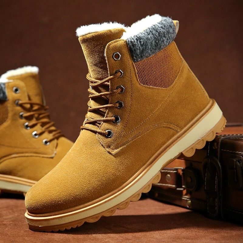 Men's Waterproof Padded High Top Martin Boots