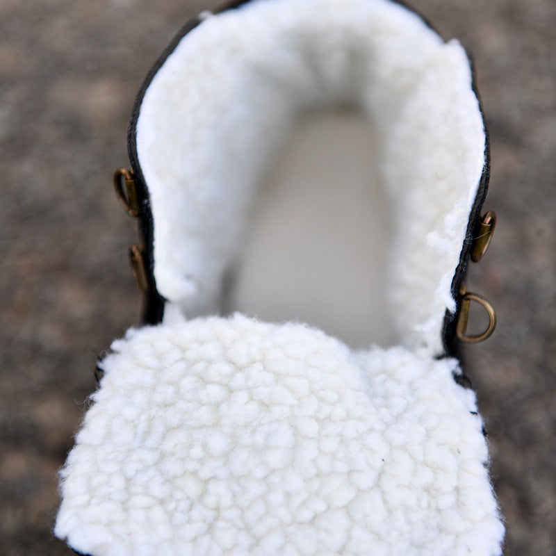 Warm high top snow boots