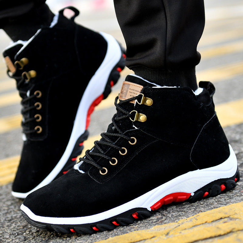 Warm high top snow boots