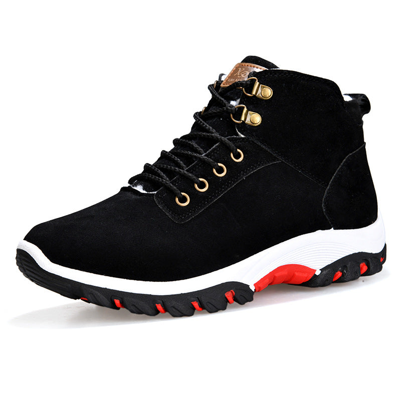 Warm high top snow boots