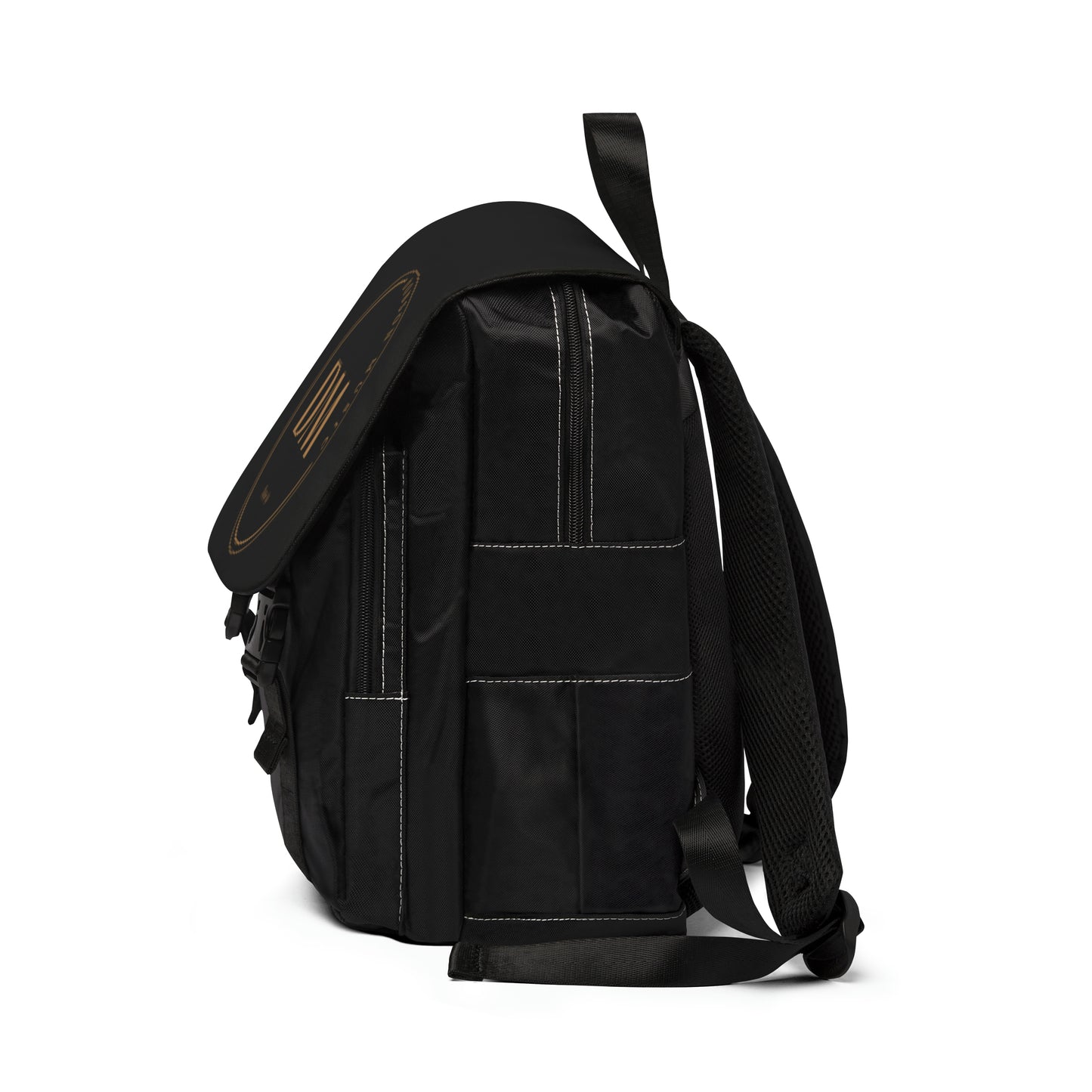 DM Unisex Casual Shoulder Backpack - Black