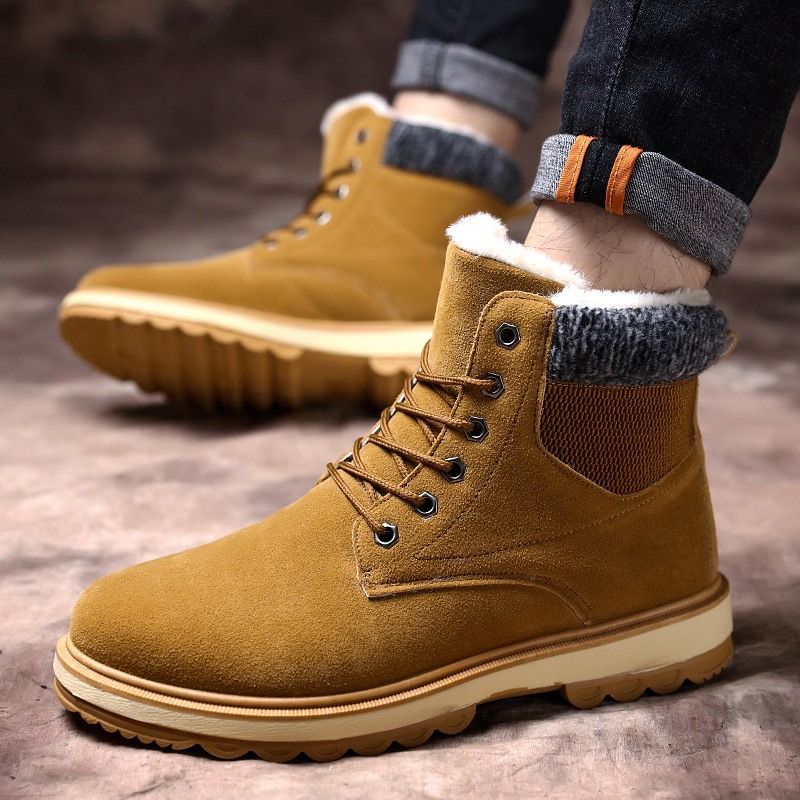 Men's Waterproof Padded High Top Martin Boots