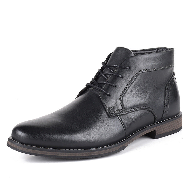 Men's Business Casual High Top British Lace-Up Martin Boots