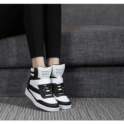 Inner increase high-top sneakers