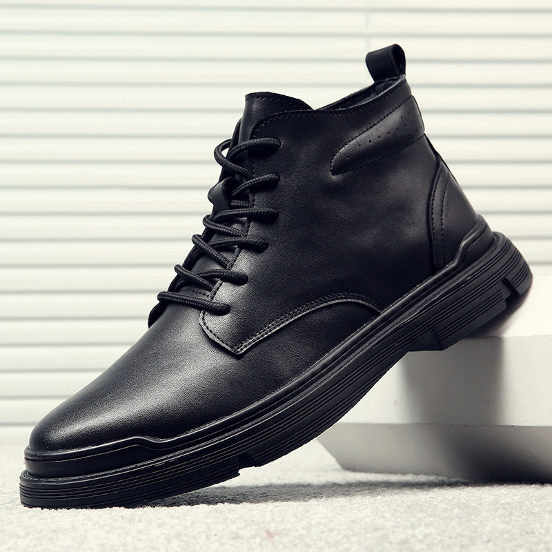 Casual Vintage Men's Warm Leather Martin Boots