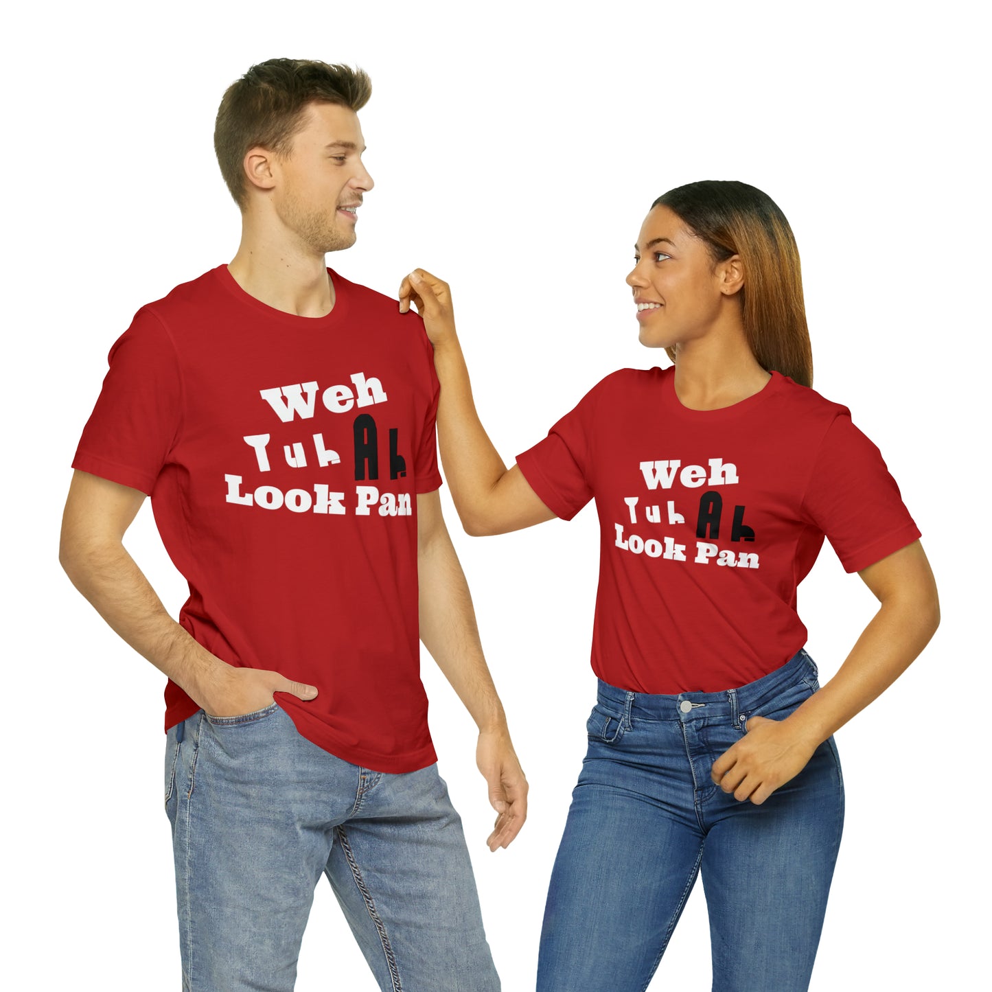 CARIB - Weh Yuh Ah Look Pan Short Sleeve Tee