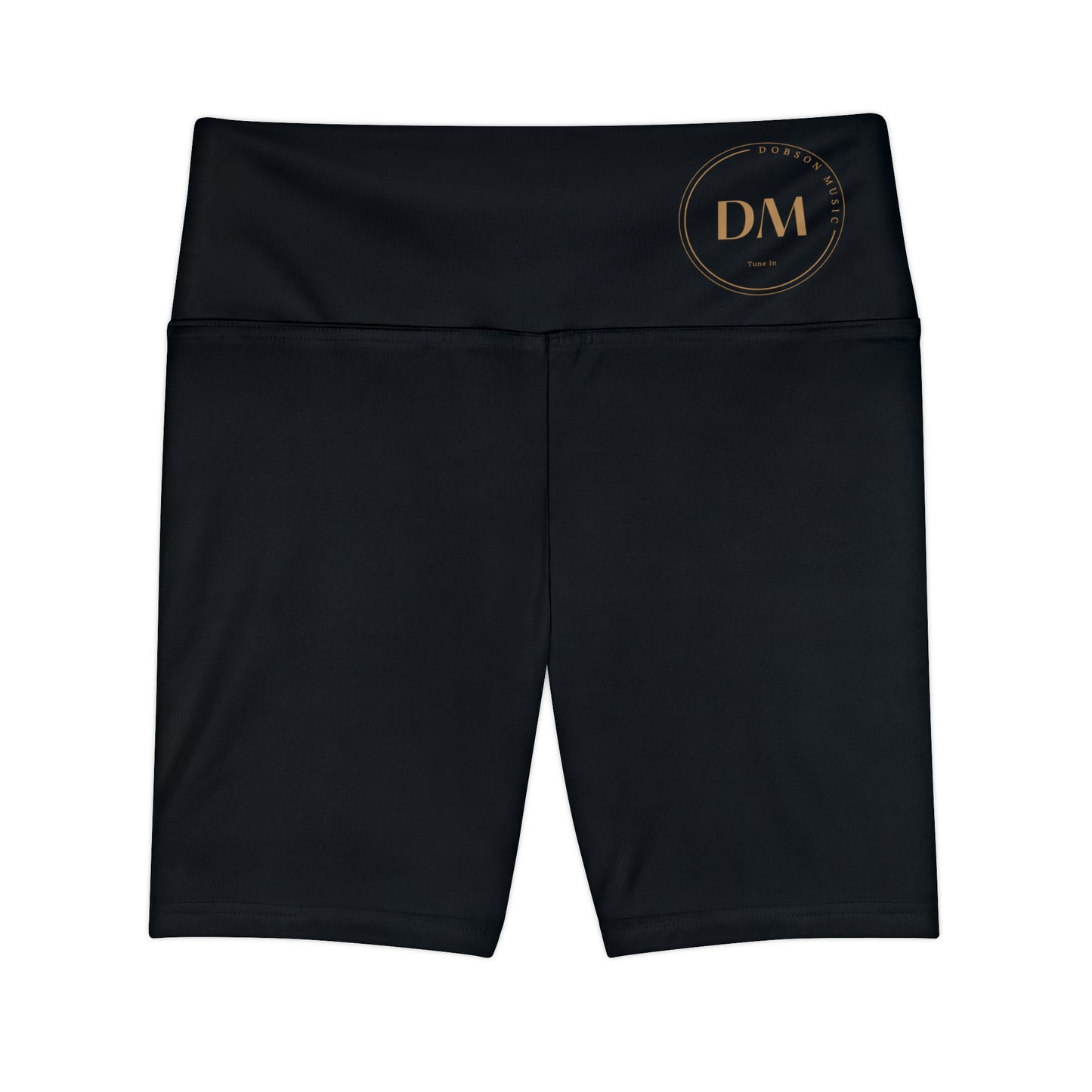 DM Women's Workout Shorts (AOP) - Black