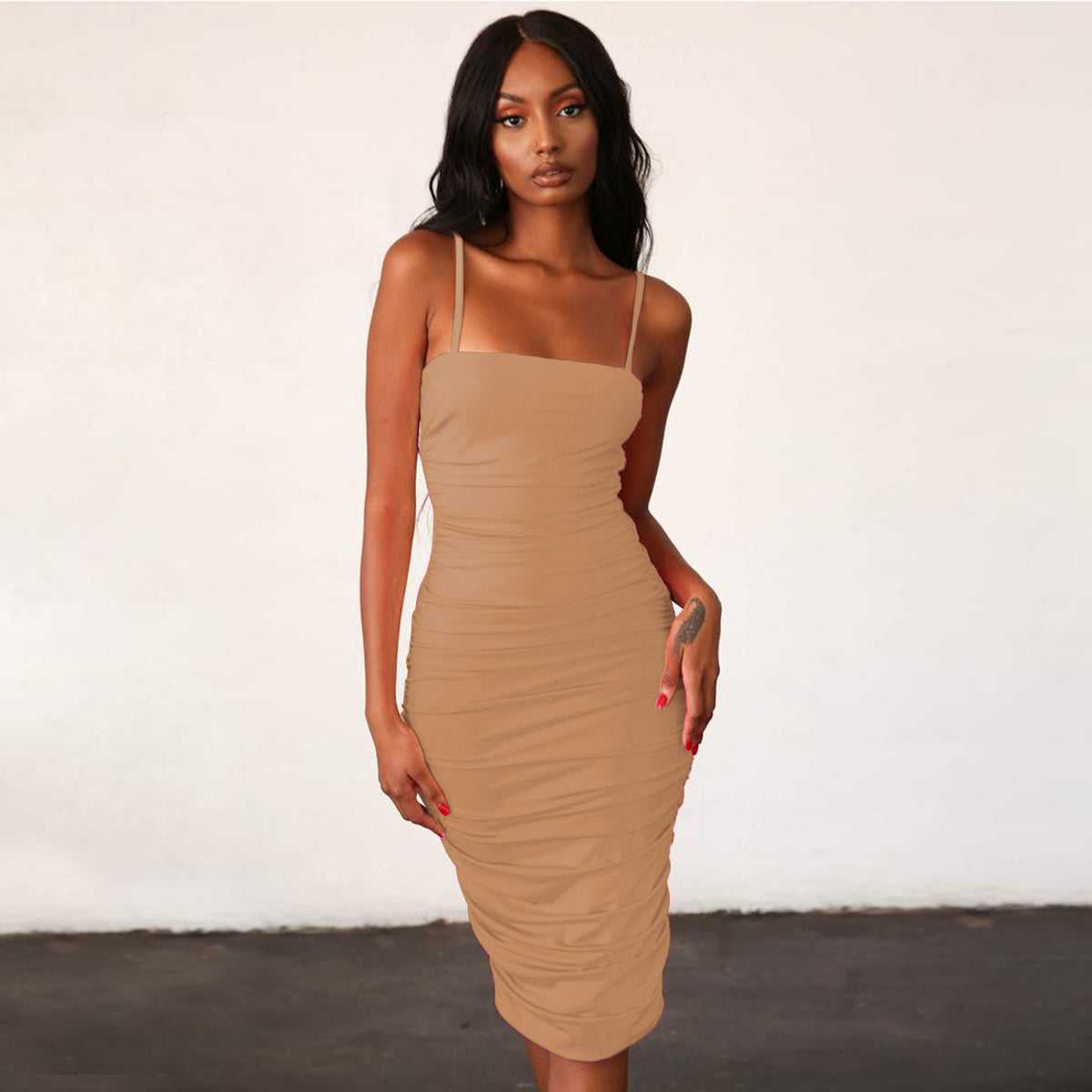 Summer sexy tight camisole dress