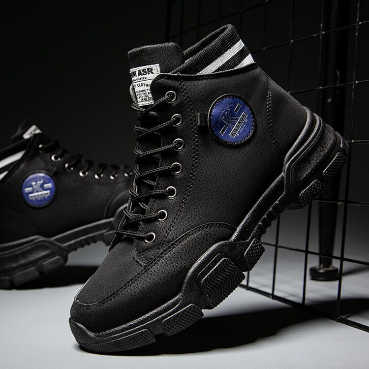 Men's high-top plus velvet padded Martin boots