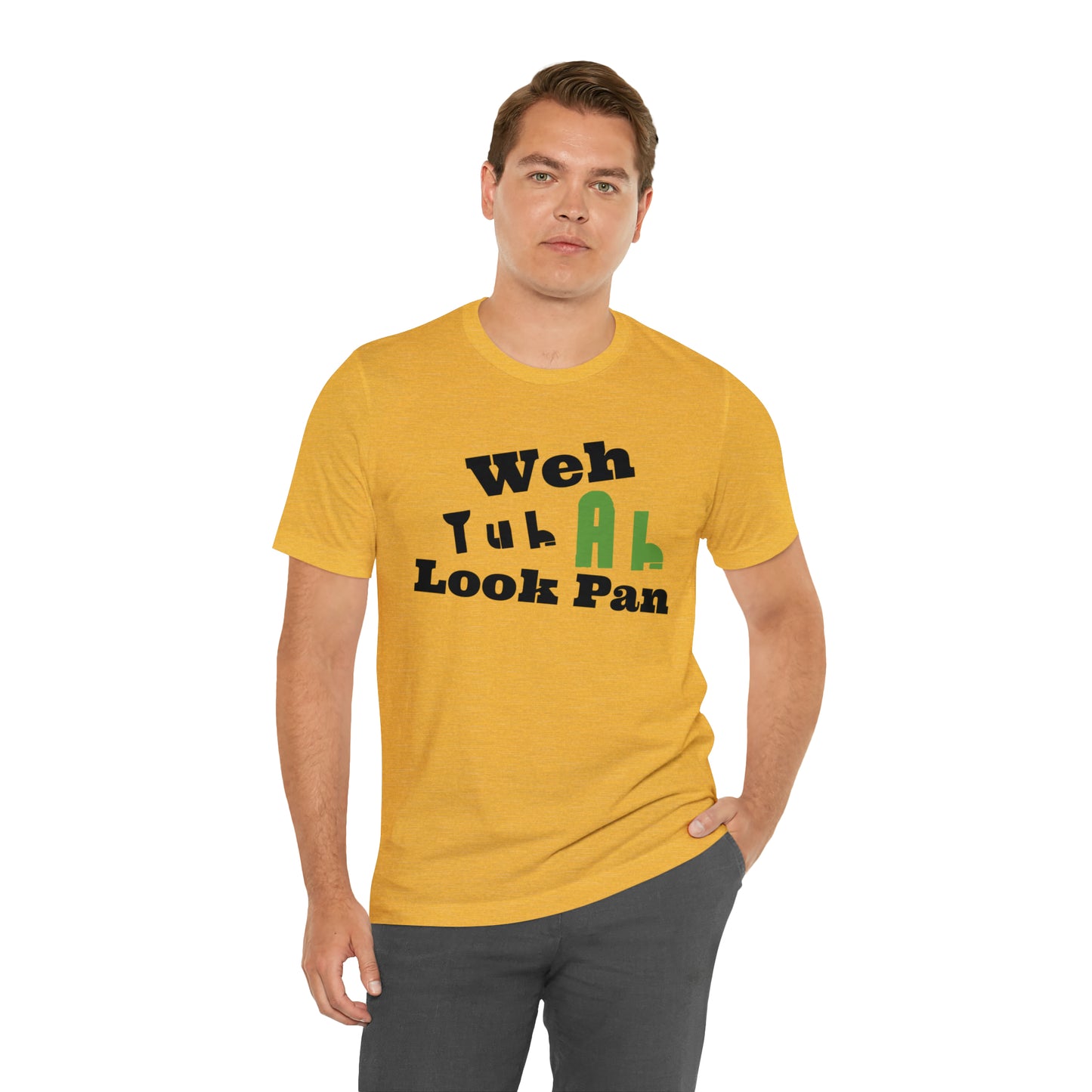 CARIB - Weh Yuh Ah Look Pan Short Sleeve Tee