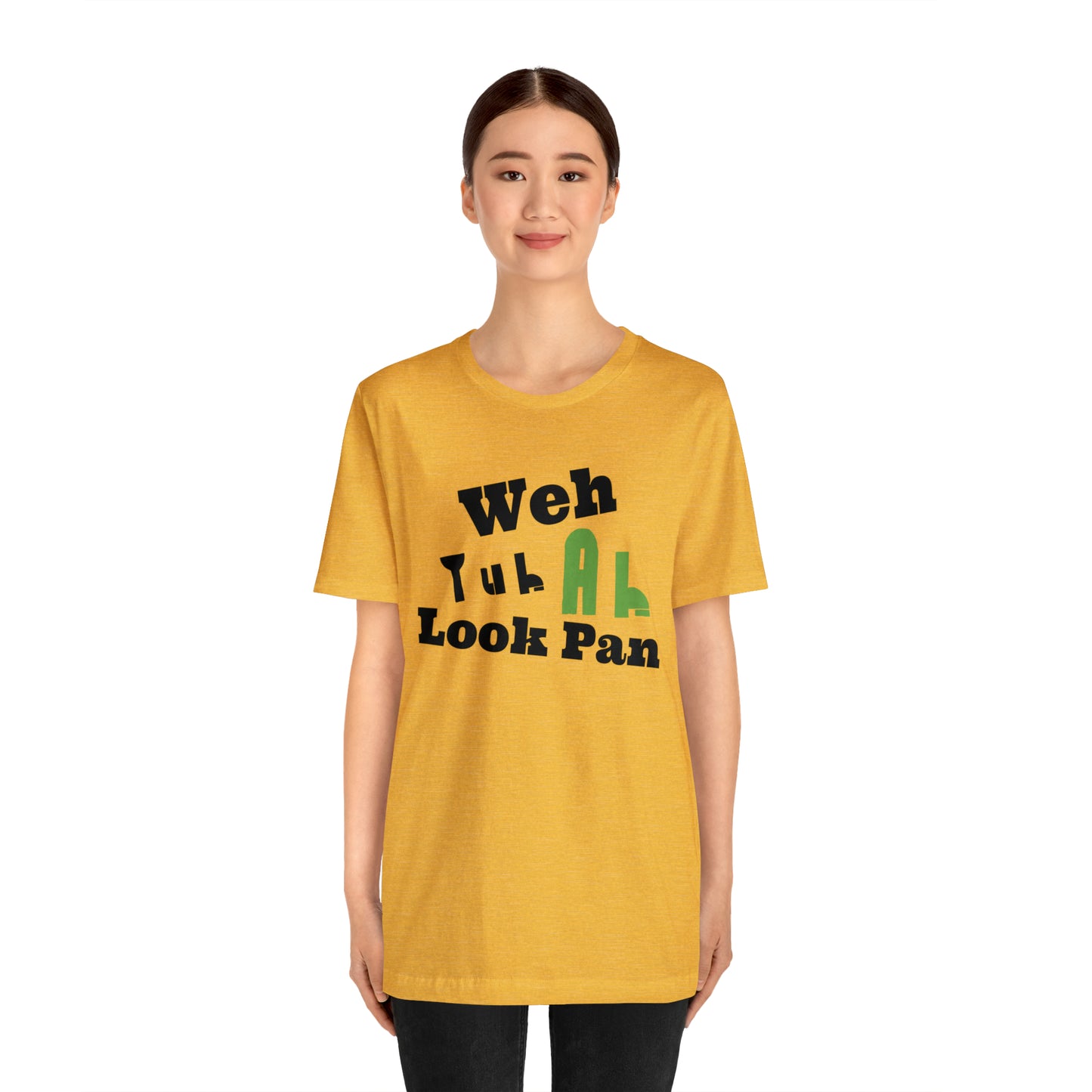 CARIB - Weh Yuh Ah Look Pan Short Sleeve Tee