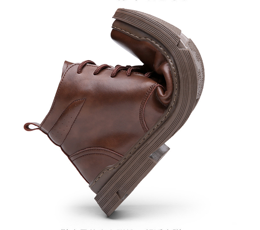 Casual Vintage Men's Warm Leather Martin Boots