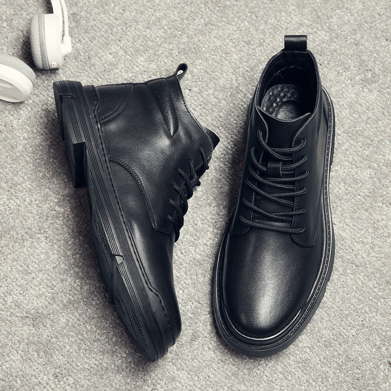 Casual Vintage Men's Warm Leather Martin Boots