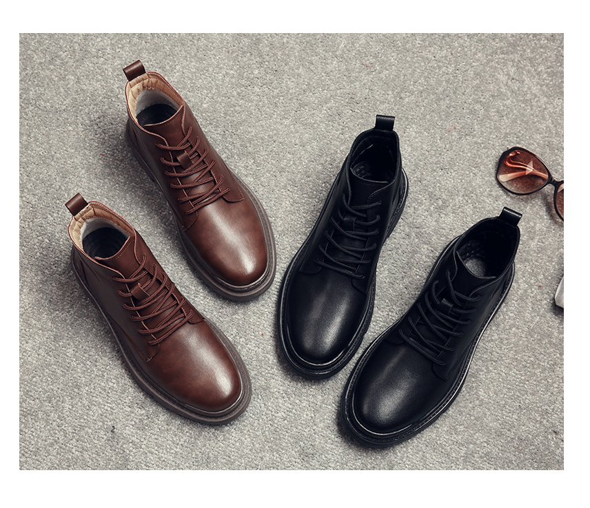 Casual Vintage Men's Warm Leather Martin Boots