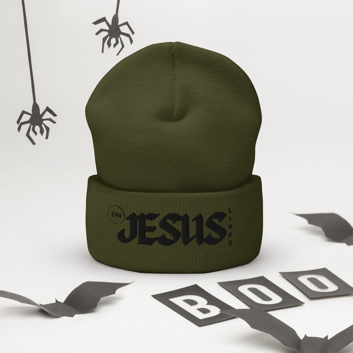 DM - Jesus Lives Cuffed Beanie
