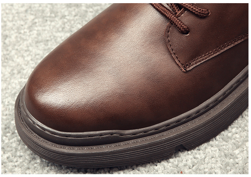 Casual Vintage Men's Warm Leather Martin Boots