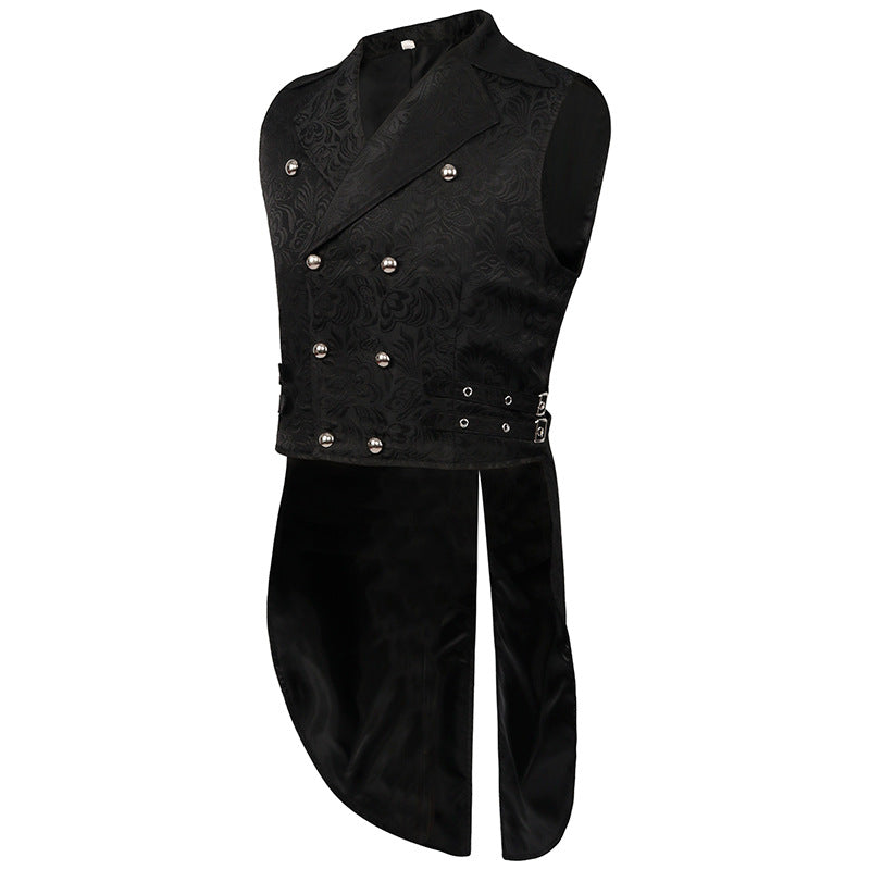 Men's Fashion Personality Pleated Vest