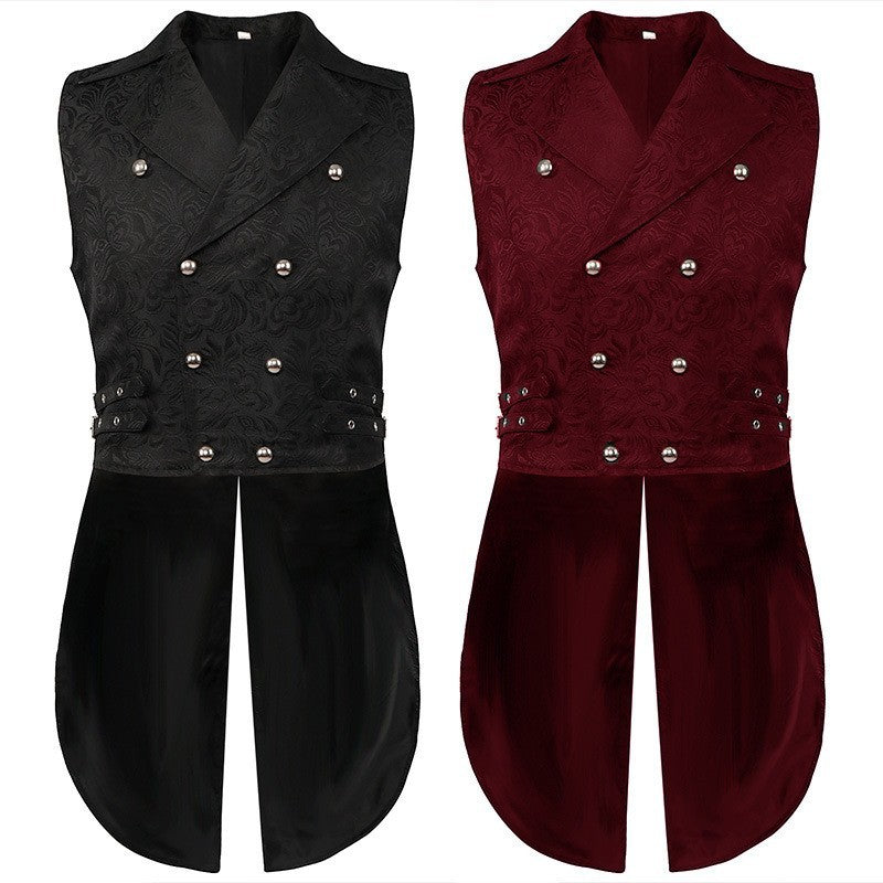 Men's Fashion Personality Pleated Vest