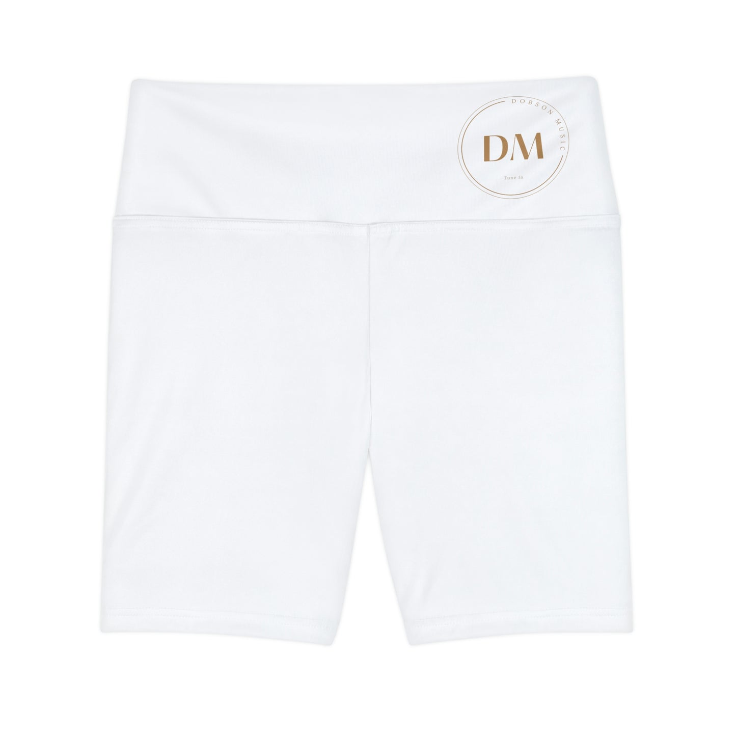 DM Women's Workout Shorts (AOP) - White