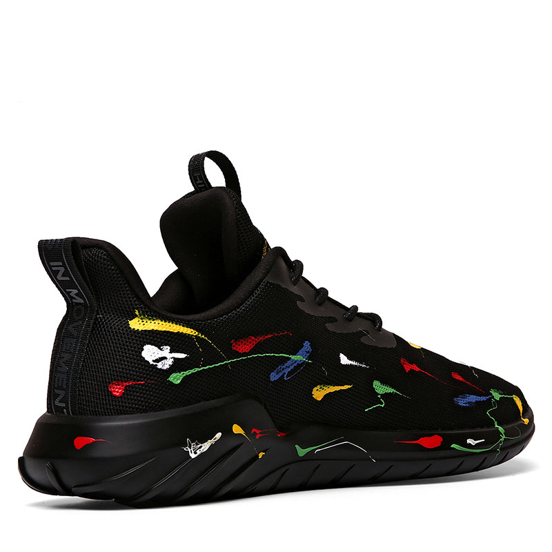 Flying woven breathable running shoes