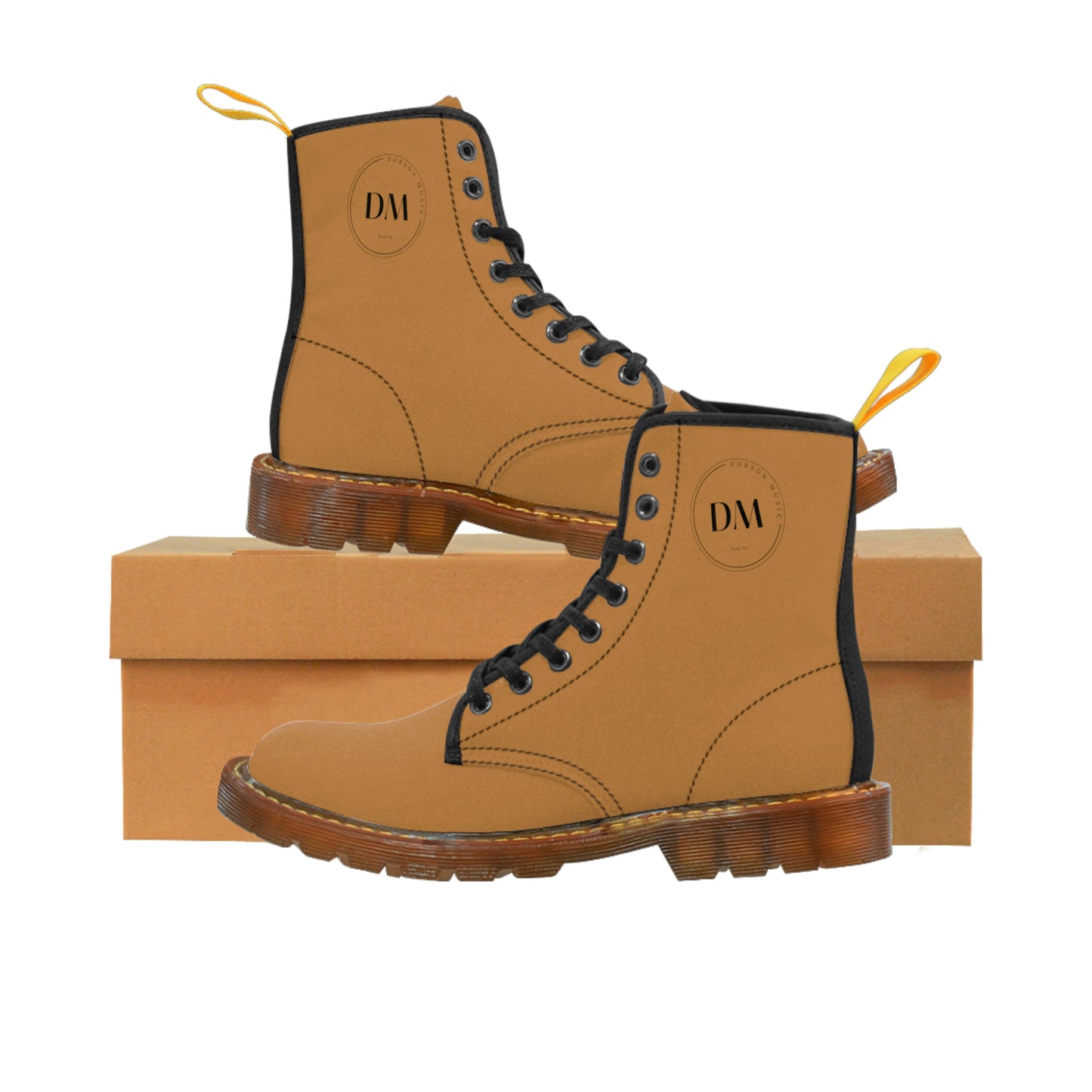DM Women's Canvas Boots - Brown