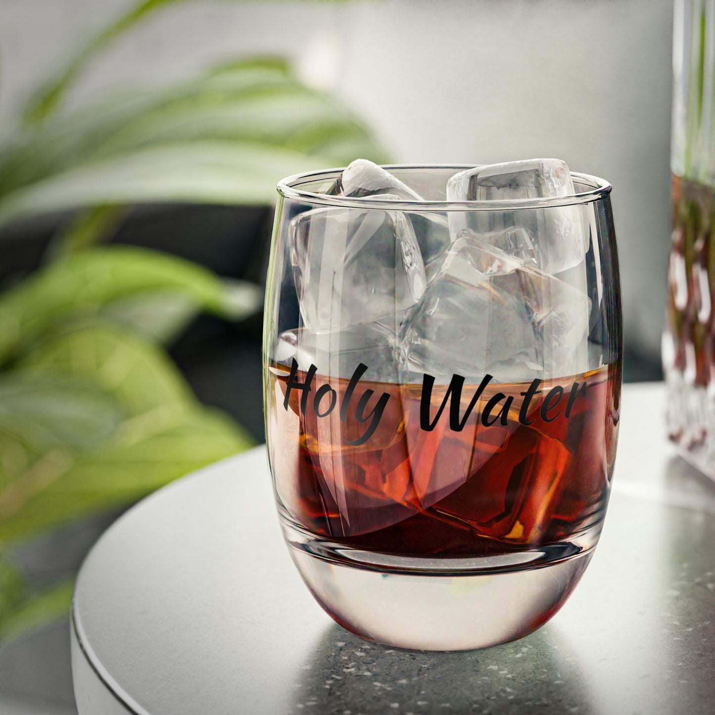 Holy Water Whiskey Glass