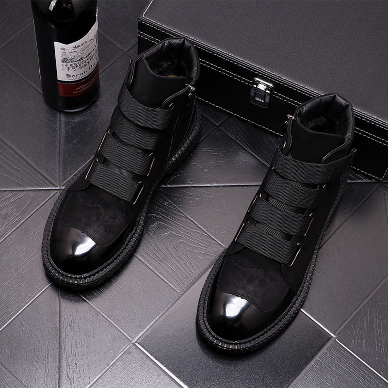 British Style High Top Shoes For Men's Leisure