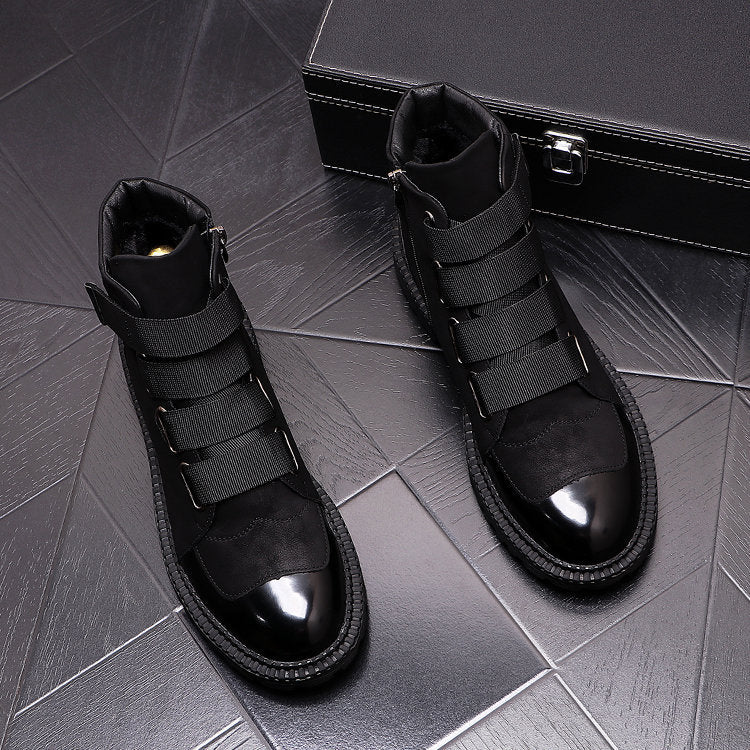 British Style High Top Shoes For Men's Leisure