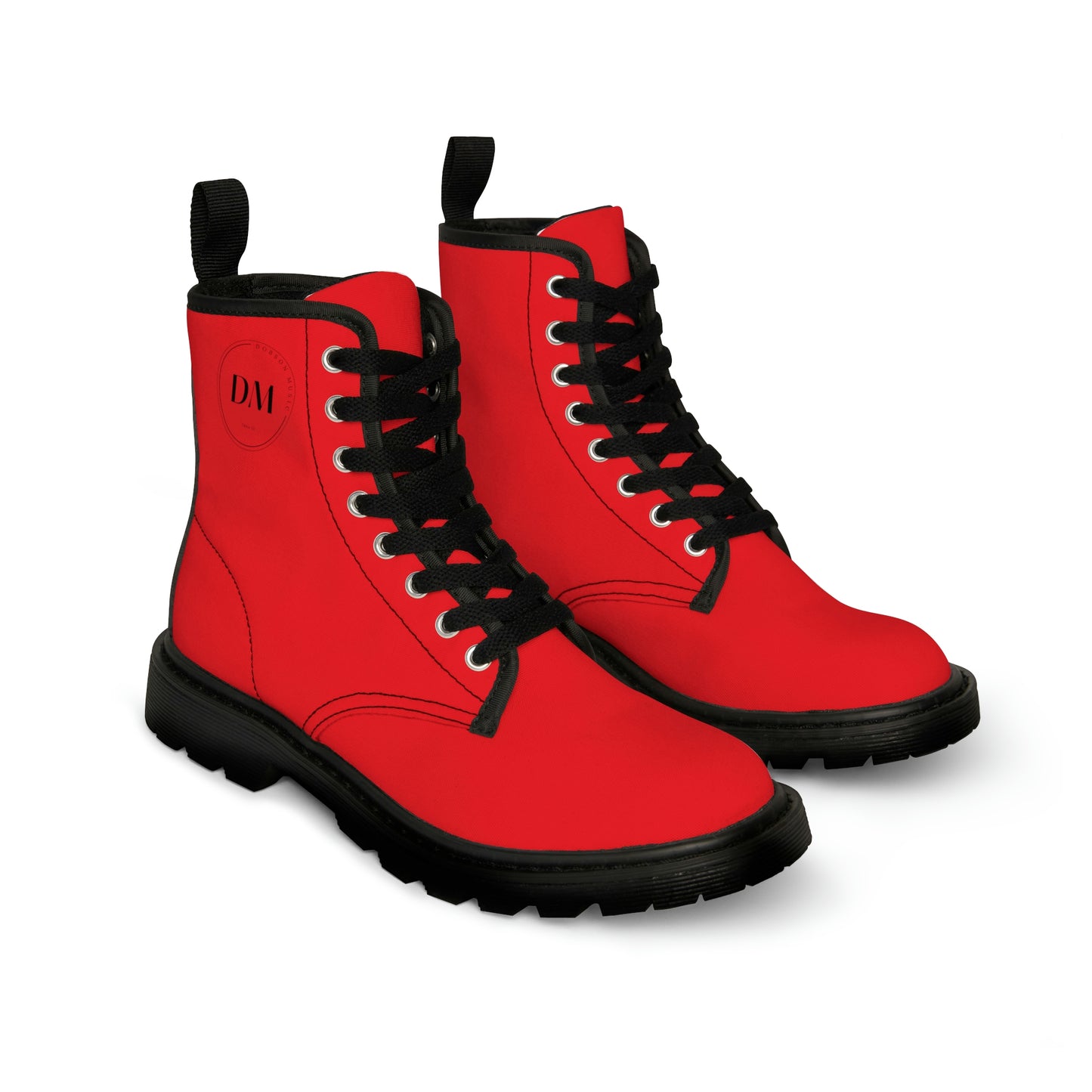 DM Women's Canvas Boots - Red