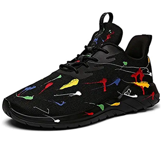 Flying woven breathable running shoes