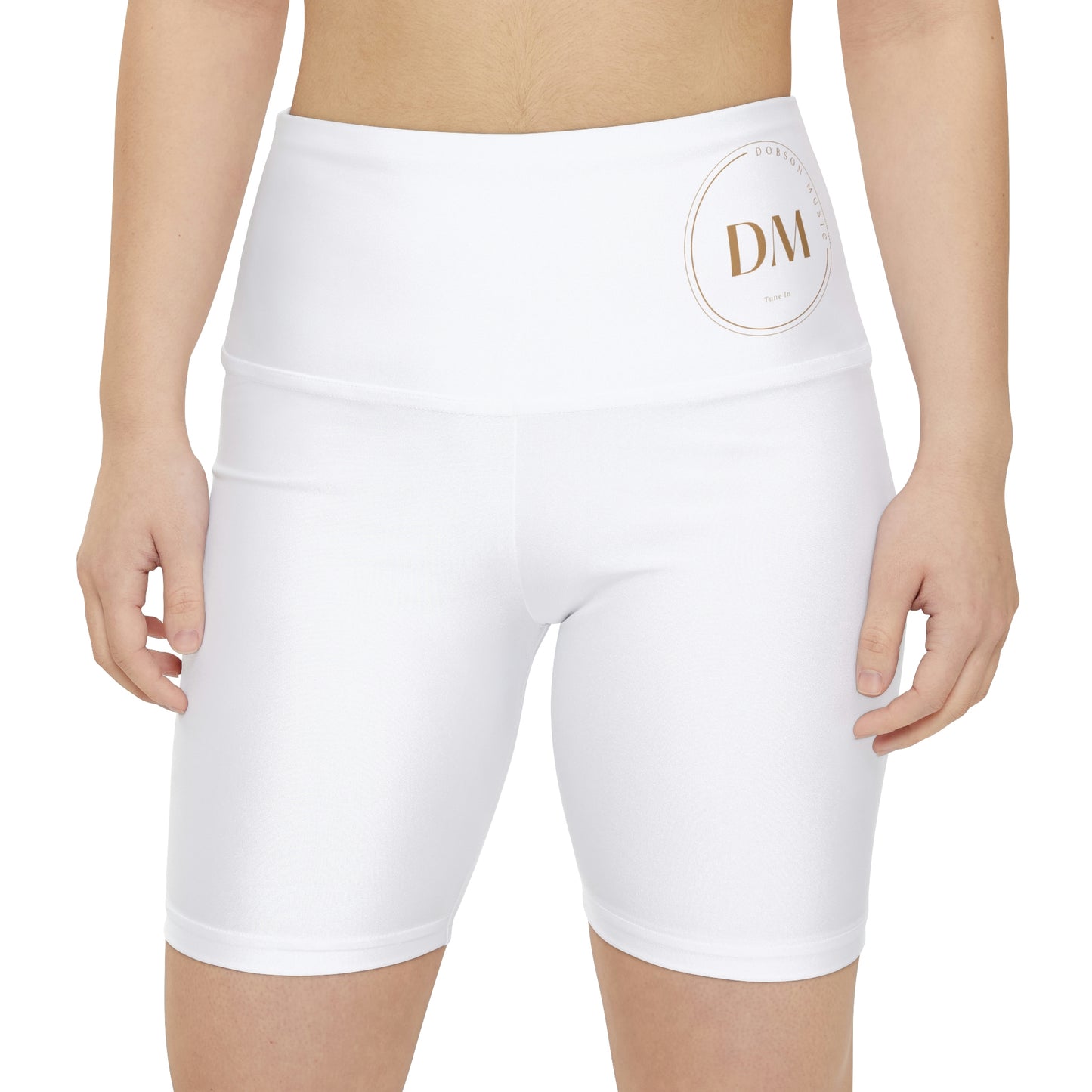 DM Women's Workout Shorts (AOP) - White