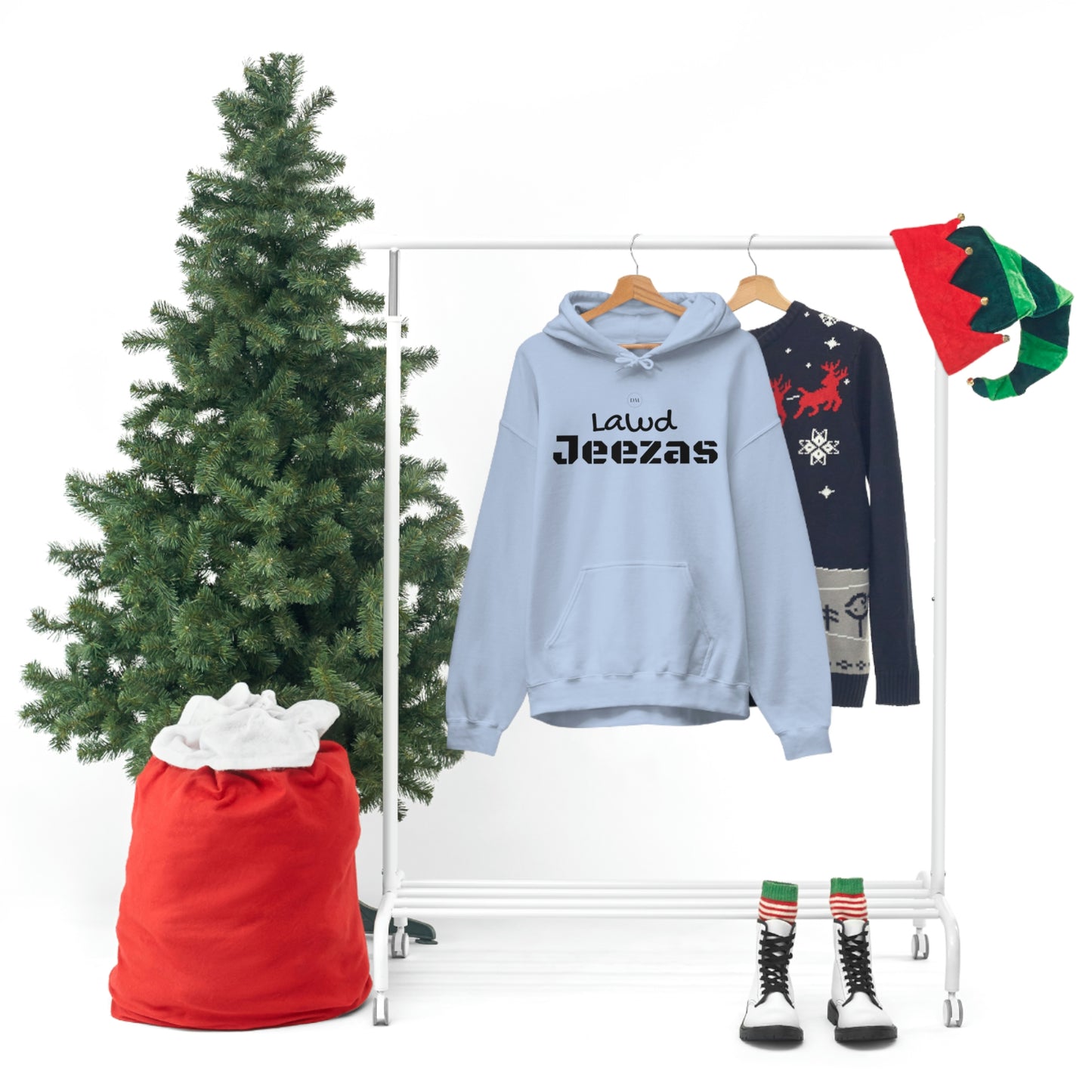 Carib DM Unisex Lawd Jeezas Hooded Sweatshirt