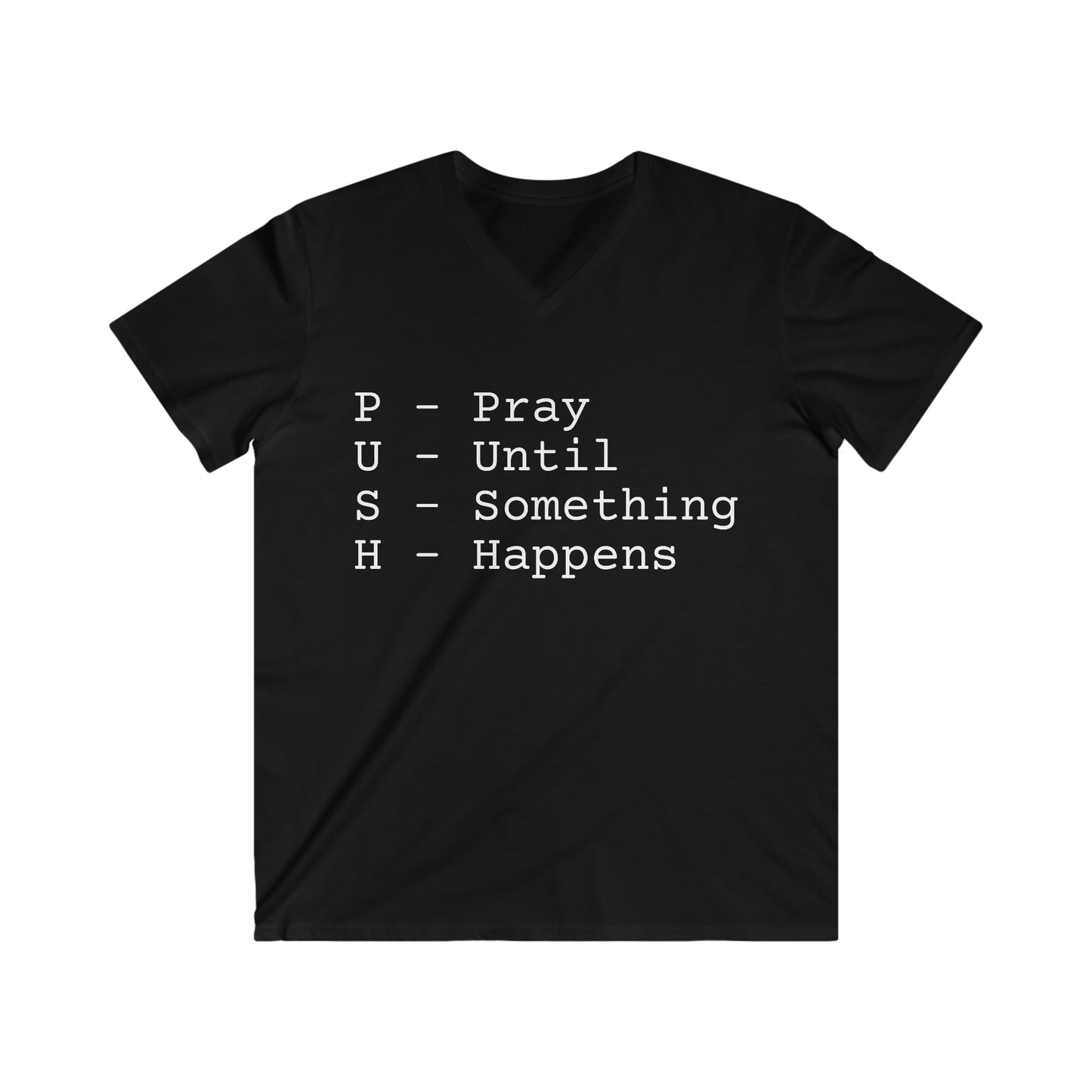 DM Men's Fitted V-Neck Short Sleeve Tee