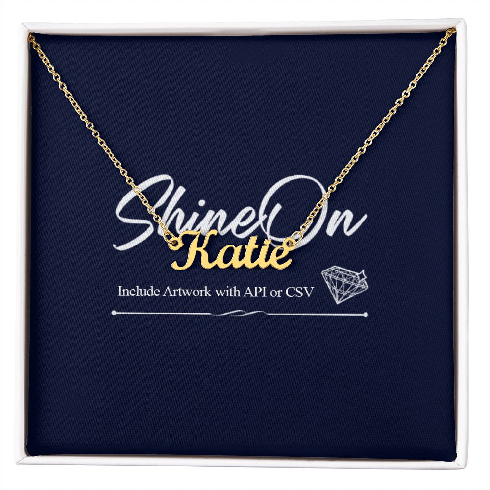 DM Custom Name Necklace