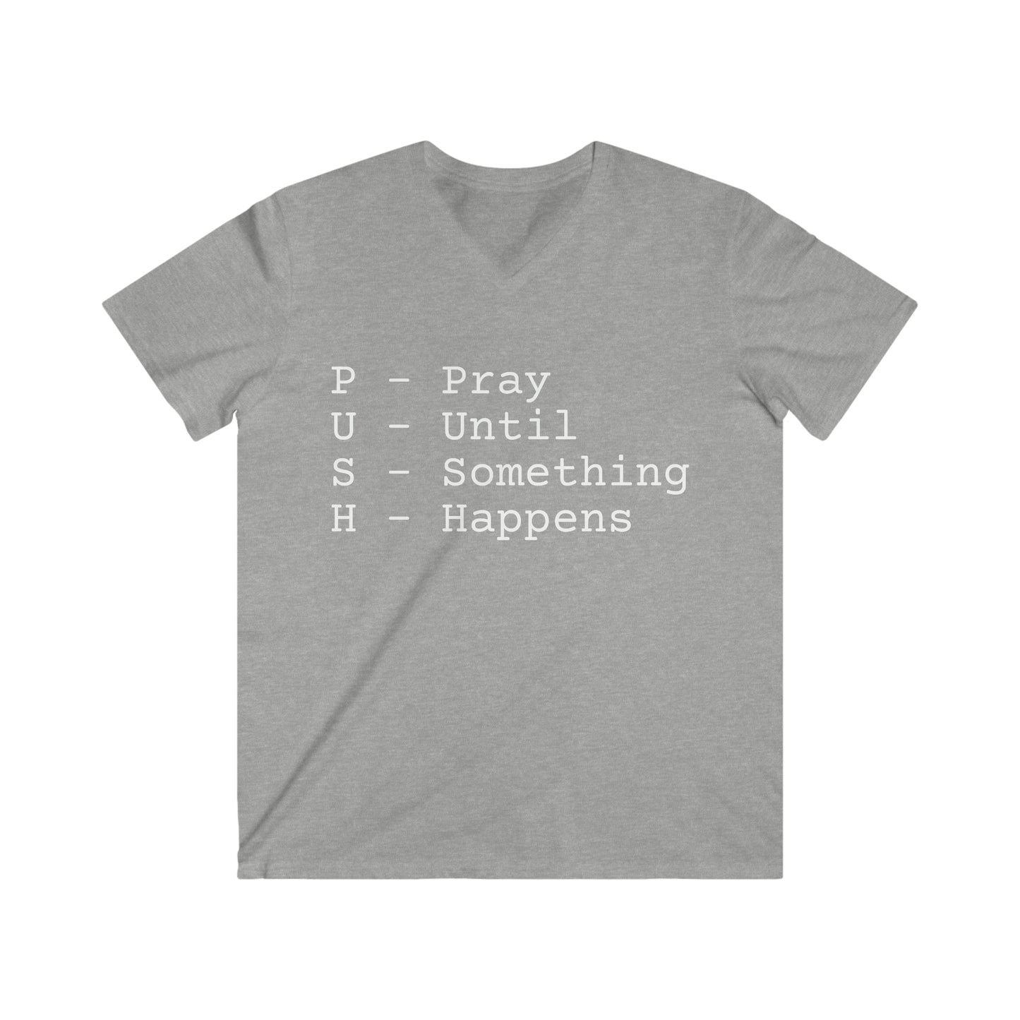 DM Men's Fitted V-Neck Short Sleeve Tee